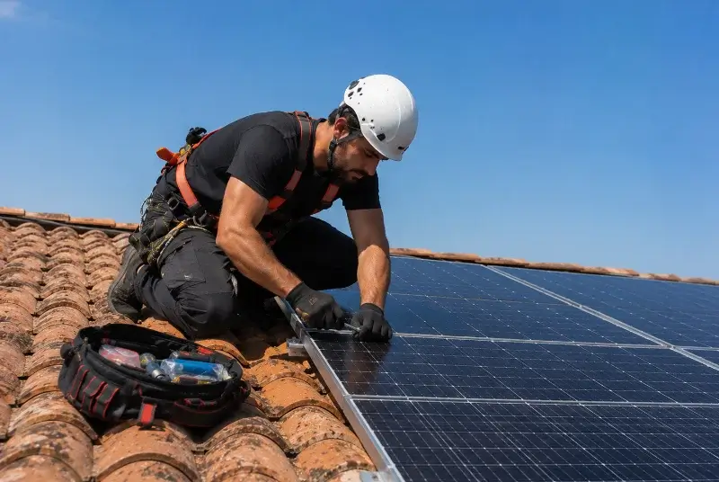 Maintenance et monitoring de panneaux solaires à la Londe-les-Maures