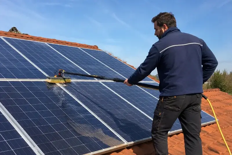 Nettoyage et entretien de panneaux solaires à la Londe-les-Maures